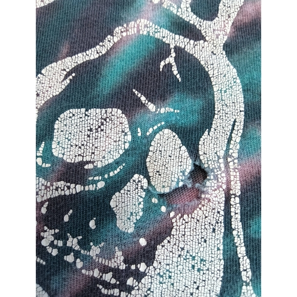 Vans Vintage Multicolor Short Sleeve Spiral Tyr Dye Tee. Lots Of Distressing - Picture 11 of 12